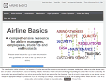 Tablet Screenshot of airlinebasics.com